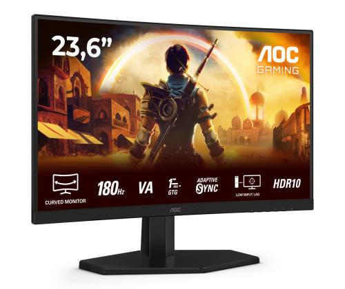 LCD Monitor AOC 23.6 " 1920 x 1080 pixels Full HD Native aspect ratio 16:9 LED Curved C24G42E