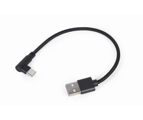 CABLE USB2 TO USB-C ANGLED/CC-USB2-AMCML-0.2M GEMBIRD