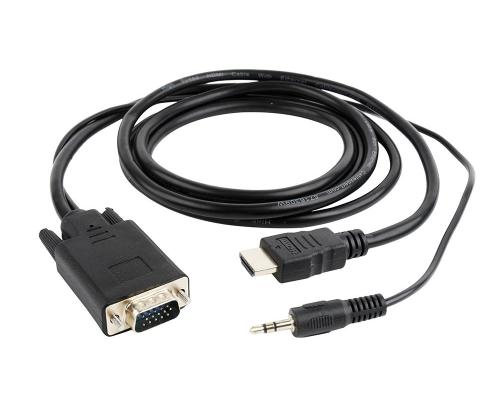 CABLE HDMI-VGA +3.5MM/1.8M A-HDMI-VGA-03-6 GEMBIRD