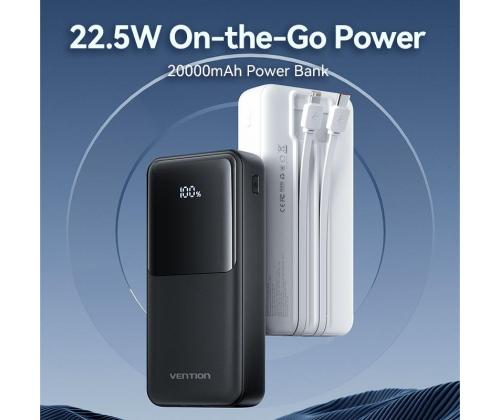 POWER BANK USB 20000MAH 22.5W/WHITE FHPW0 VENTION