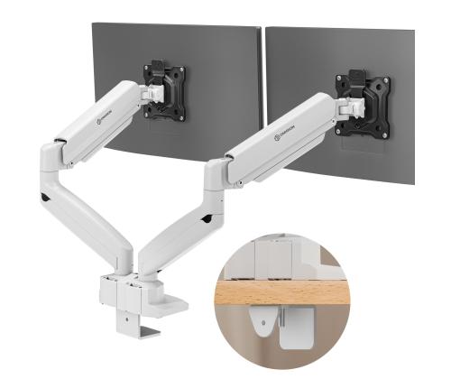 MONITOR ACC DESK MOUNT/13-32" BLK/WHT G160-BW ONKRON