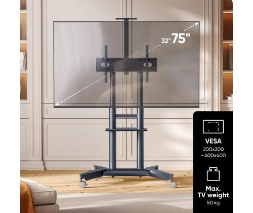 TV SET ACC MOBILE STAND/32-75"/GRAPHITE TS1571-G ONKRON