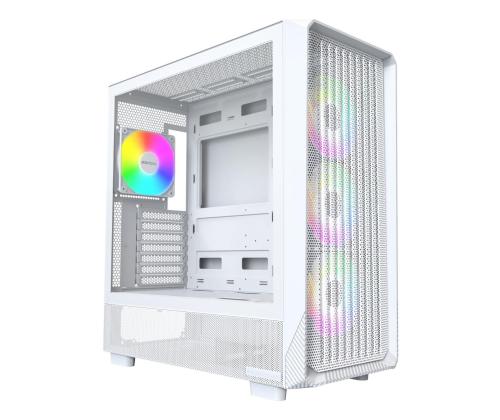Case MONTECH X5 MidiTower Case product features Transparent panel Not included Colour White X5(W)