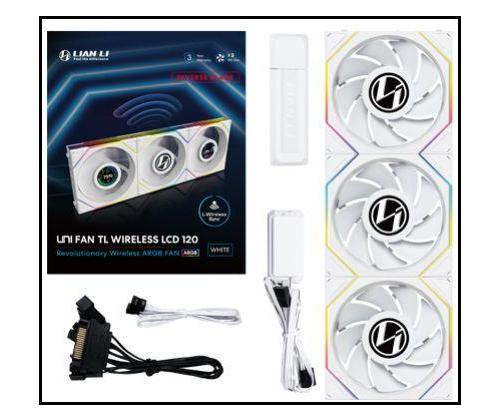 CASE FAN 120MM WRL 3PCS/G99.12RTLLCD1W3W.00 LIAN LI