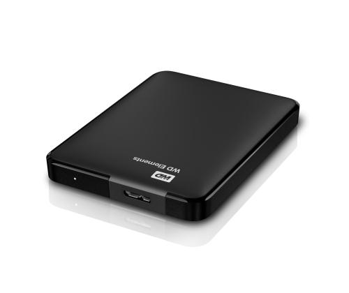 External HDD WESTERN DIGITAL Elements Portable 1TB USB 3.0 Colour Black WDBUZG0010BBK-WESN