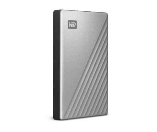 External HDD WESTERN DIGITAL My Passport Ultra 2TB USB 3.0 USB-C Colour Silver WDBC3C0020BSL-WESN