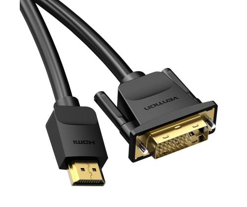 CABLE HDMI TO DVI 2M/BLACK ABFBH VENTION