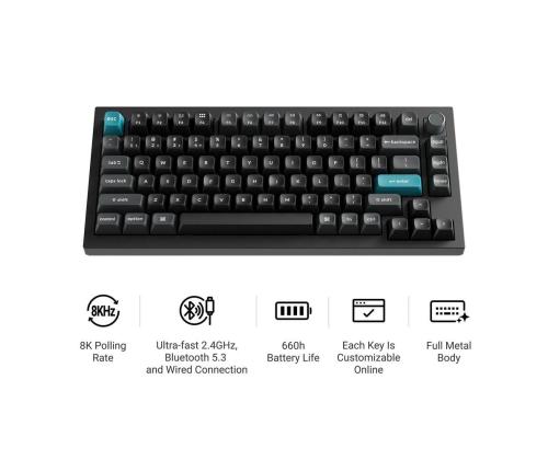KEYBOARD WRL Q1 ULTRA/BLACK Q1U-M3 KEYCHRON