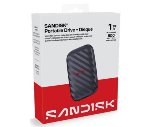 External SSD SANDISK Read speed 600 MB/s  1 TB SDSSDE10 SDSSDE10-1T00-G25