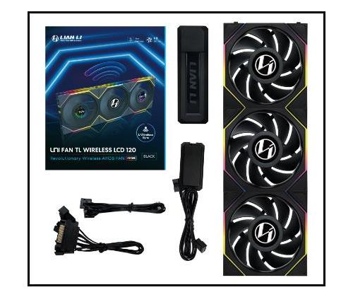 CASE FAN 120MM WRL 3PCS/G99.12TLLCD1W3B.00 LIAN LI