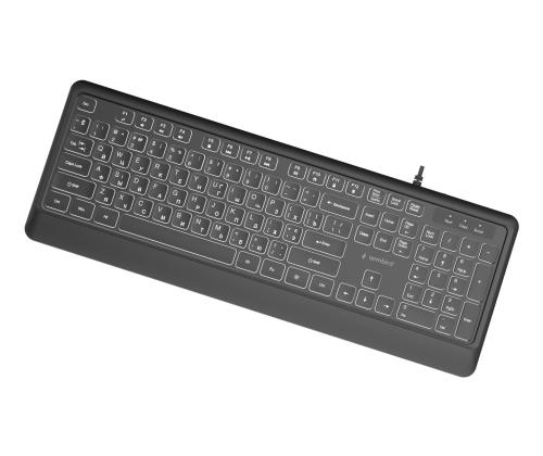 KEYBOARD MULTIMEDIA USB CYRILL/BLACK KB-UML-04-CYRL GEMBIRD