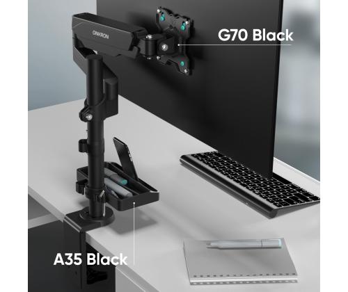 DESK MOUNT ACC ORGANIZER/BLACK A35-B ONKRON