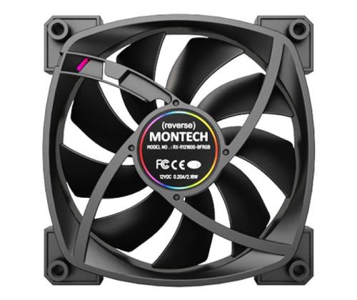 CASE FAN 120MM/RX120 PWM BLACK MONTECH
