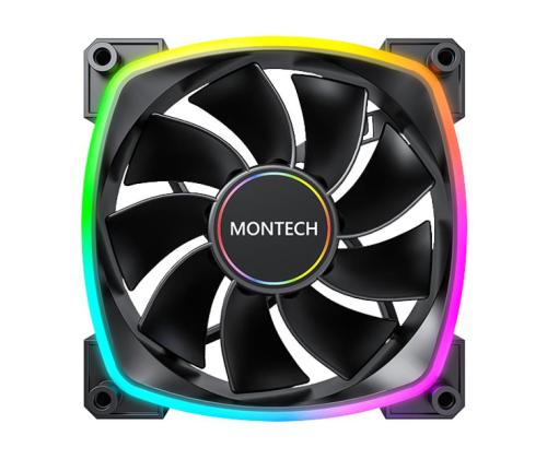 CASE FAN 140MM/RX140 PWM BLACK MONTECH