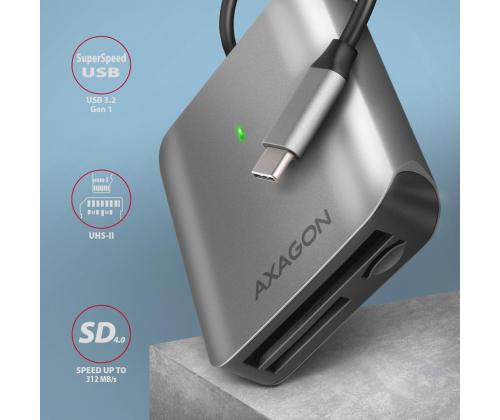 MEMORY READER USB-C 3-SLOT/SD/MICROSD/CF CRE-S3C AXAGON