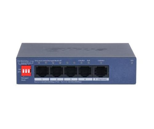 Switch DAHUA CS4005-4GT-36 Switch type Managed Switch layer L2 Form factor Desktop/Wall-Mounting…