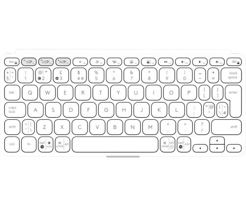 KEYBOARD BLUETH KEYS-TO-GO 2/LIGHT GRAY 920-012985 LOGITECH