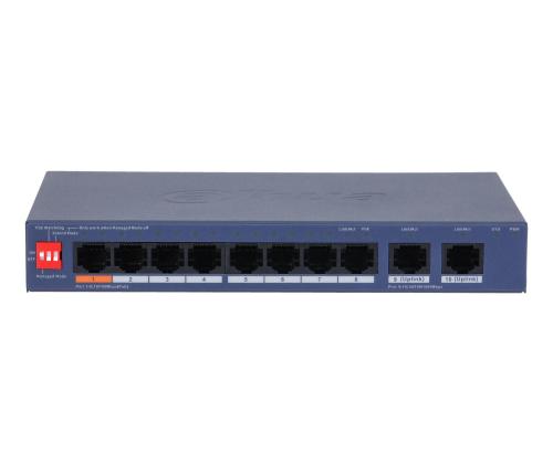Switch DAHUA DH-CS4010-8ET2GT-60 Switch layer L2 8xRJ-45 ports RJ-45 Ports Type Fast Ethernet (10…