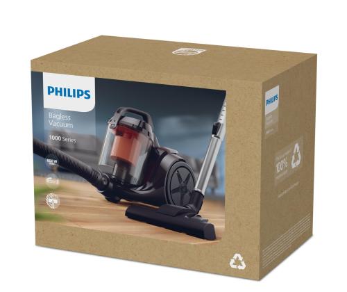 Vacuum Cleaner PHILIPS Input power 800 W Dust capacity 1.3 L Cylinder vacuum Cleaning type Dry Dust…