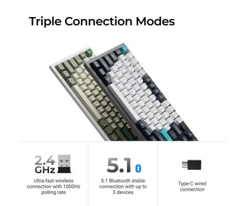 KEYBOARD WRL Q6 MAX RGB/SHELL WHITE Q6M-P1 KEYCHRON