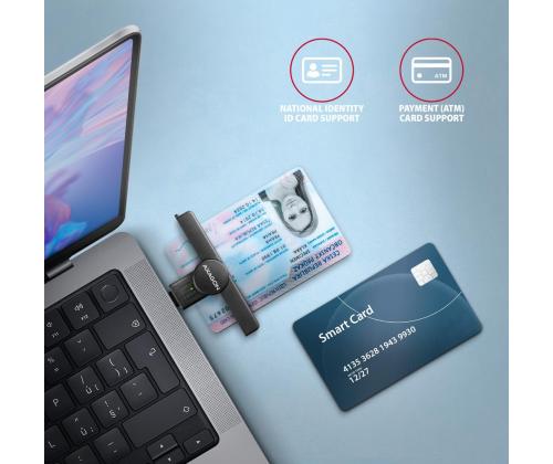 CARD READER POCKET SMARTCARD/USB-C CRE-SMPC AXAGON