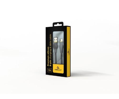 CABLE LIGHTNING TO USB2 1.5M/CC-USB2S-AM8PM-1.5M-BK GEMBIRD