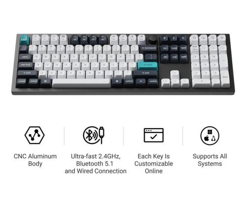 KEYBOARD WRL Q6 MAX RGB/CARBON BLACK Q6M-M4 KEYCHRON