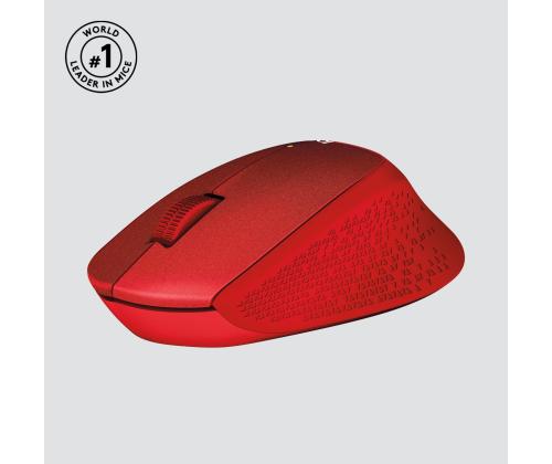 MOUSE USB OPTICAL WRL M330/SILENT RED 910-004911 LOGITECH