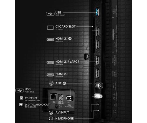 TV Set HISENSE 50 " 4K Ultra HD 3840 x 2160 pixels Flat 16:9 ULED 50U7Q