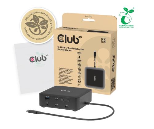 NB ACC DOCKING STATION 12IN1/USB-C 100W CSV-2542 CLUB3D