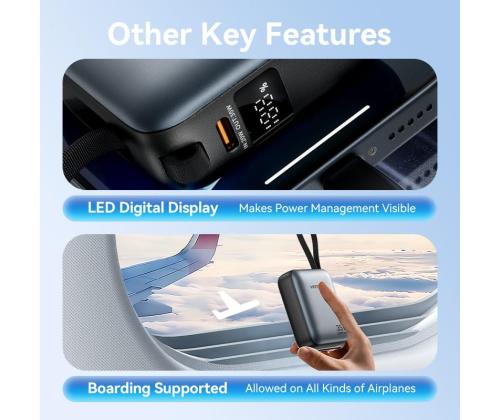 POWER BANK USB 10000MAH 35W/MINI GRAY FHEH0 VENTION