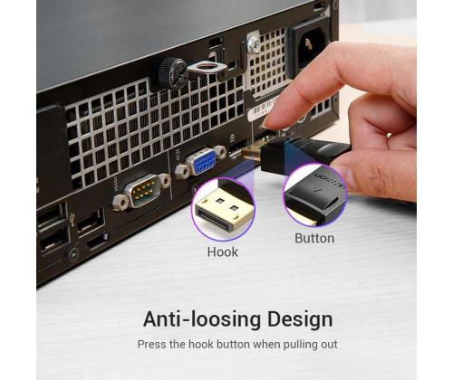 CABLE DP TO HDMI 2M/BLACK HADBH VENTION