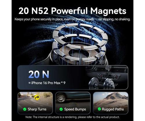 MOBILE CHARGER CAR MAGNETIC/WRL BLACK KSJB0 VENTION