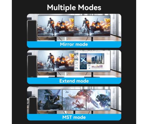 CABLE DP TO DP 1M/BLACK HAKBF VENTION