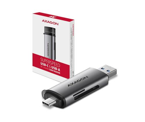 MEMORY READER USB-C+USB3.2 2SL/SD/MICROSD CRE-SAC AXAGON