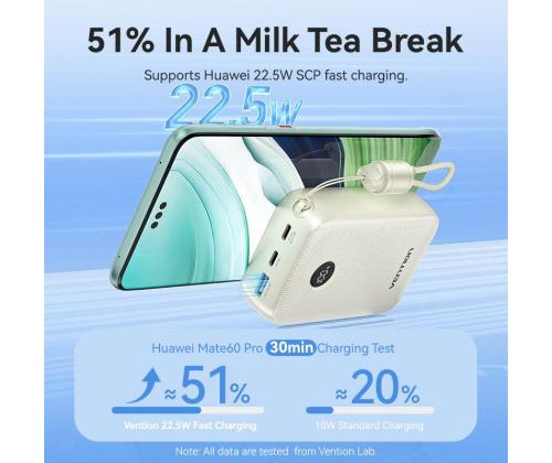 POWER BANK USB 20000MAH 22.5W/BLUE FKBL0-C VENTION