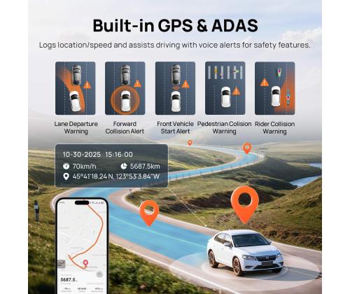 DASHCAM 4K SET/A810S-2 70MAI