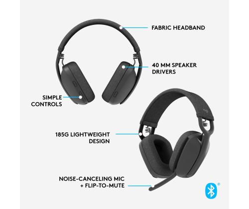 HEADSET ZONE VIBE 100 WRL/BLACK 981-001213 LOGITECH