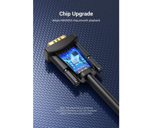 CABLE DP TO VGA 2M/BLACK HBLBH VENTION