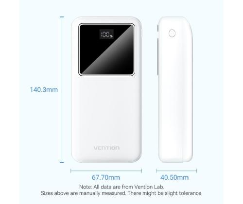 POWER BANK USB 30000MAH 22.5W/BLACK FHMB0 VENTION