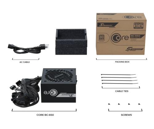 Power Supply SEASONIC ATX PC 100 - 240 V 650 W SRP-CBC651-A5A51JF