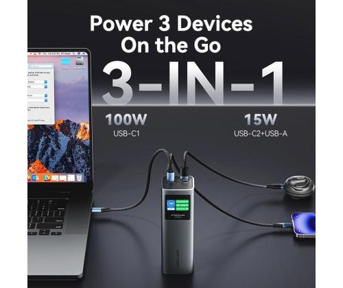 POWER BANK USB 27000MAH 140W/FKEH0 VENTION