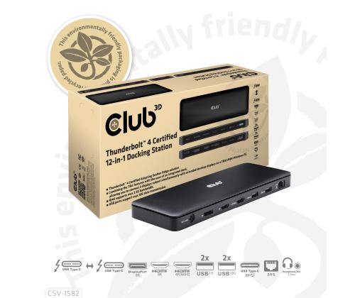 NB ACC DOCKING STATION 12IN1/THUNDERBOLT CSV-1582 CLUB3D