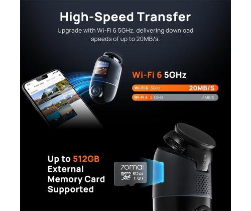 DASHCAM 4K OMNI/X800 BLACK 70MAI