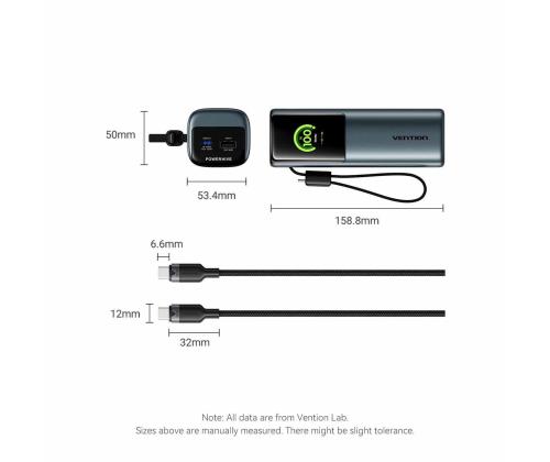 POWER BANK USB 27000MAH 200W/FKGH0 VENTION