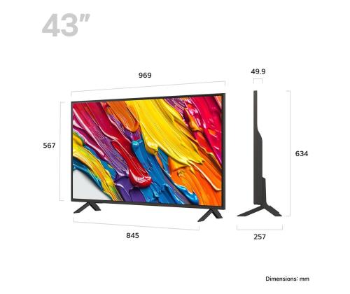 TV Set LG 43 " 4K Ultra HD 3840 x 2160 pixels Flat 16:9 QNED 43QNED84A6C