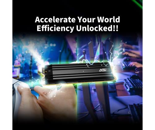 SSD AGI 750xTBW rating MTBF 2000000 h Read speed 7400 MB/s Write speed 5200 MB/s NVMe Yes PCI…