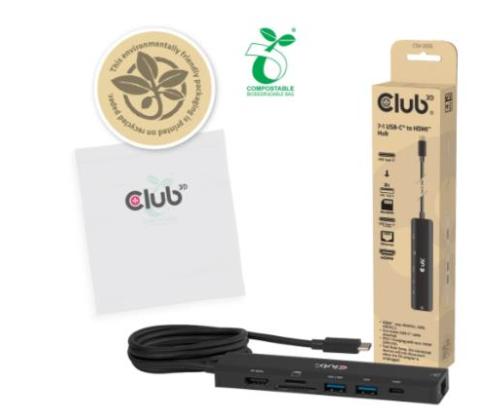 I/O HUB 7IN1 USB-C HDMI/140W CSV-2555 CLUB3D