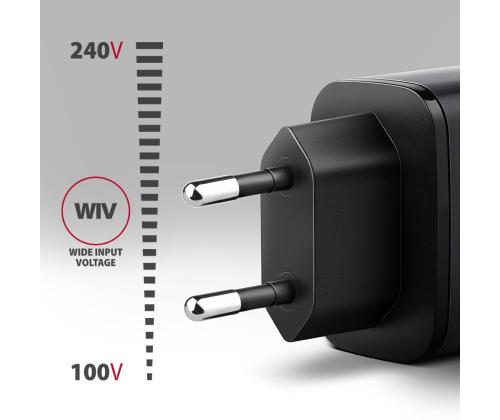 MOBILE CHARGER WALL USB 67W/GAN 2PORT ACU-PQ67 AXAGON