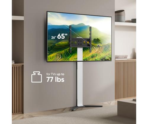 TV SET ACC FLOOR STAND /26-65"/WHITE TS1140-W ONKRON